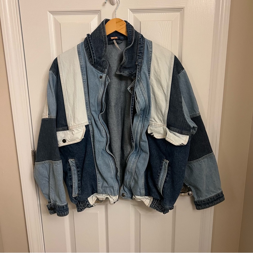Free peoplePatchwork Denim Jacket